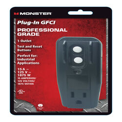 Monster Grounded 1 outlets Adapter Surge Protection 1 pk