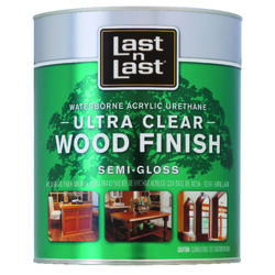 Last N Last Waterbourne Wood Finish Semi-Gloss Clear Polycrylic 1 qt