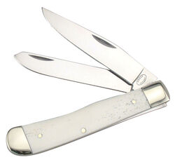 Frost Cutlery Trapper White Stainless Steel 4.25 in. Tradition Folder Pocket Knife