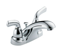 Delta Foundations Chrome Two Handle Lavatory Pop-Up Faucet 4 in.