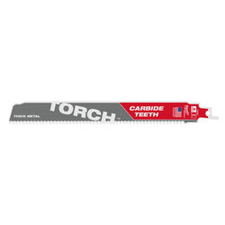 Milwaukee TORCH 9 in. Carbide Thick Metal Reciprocating Saw Blade 7 TPI 1 pk