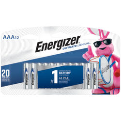 Energizer Ultimate Lithium AAA 1.5 V Battery 12 pk