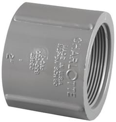 Charlotte Pipe Schedule 80 1 in. FPT T X 1 in. D FPT PVC Coupling