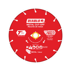 Diablo 7 in. D X 7/8 in. S Diamond Metal Cut-Off Wheel