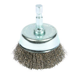 Forney 3 in. D X 1/4 in. S Coarse Steel Crimped Wire Cup Brush 6000 rpm 1 pc