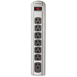 Monster Just Power It Up 4 ft. L 7 outlets Power Strip Gray