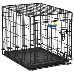 Contour Small Steel Dog Crate Black 19 in. H X 24 in. W X 18 in. D