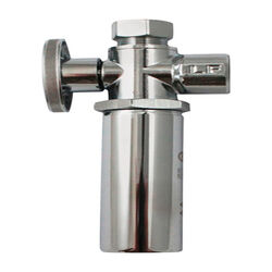 Keeney 1/2 in. FIP T X 3/8 in. S Compression Brass Quarter Turn Shut-Off Valve