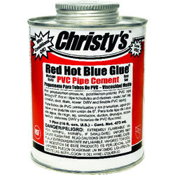 Christys Red Hot Blue Glue Blue Cement For PVC 16 oz