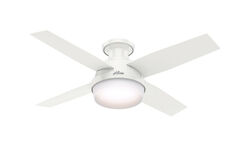 Hunter Fan Dempsey 44 in. Snow White LED Indoor Ceiling Fan