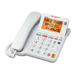 AT&T 1 Digital Big Button Telephone White