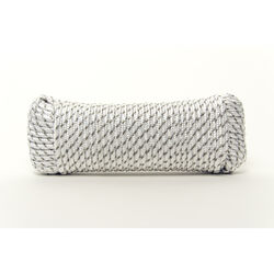 Ace 1/4 in. D X 100 in. L Gray/White Diamond Braided Poly Rope