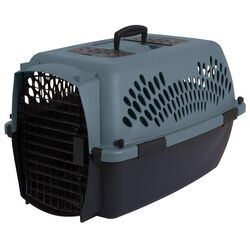 Aspen Pet Plastic Pet Kennel Multicolored 14.5 in. H X 16.7 in. W X 24.1 in. D