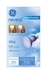 GE Reveal 45 W R20 Three Way Bulb Floodlight Incandescent Bulb E26 (Medium) Soft White 1 pk