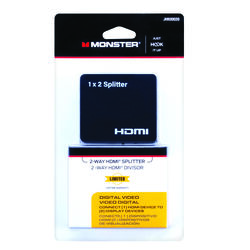 Monster Cable Just Hook It Up 2 Way Splitter 1 pk