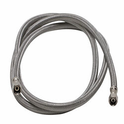 Fluidmaster 1/4 in. Compression T X 1/4 in. D Compression 120 in. Stainless Steel Supply Line