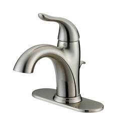 OakBrook Pacifica Brushed Nickel Single Handle Lavatory Pop-Up Faucet 4 in.