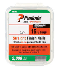 Paslode 1-1/4 in. 16 Ga. Straight Strip Finish Nails Smooth Shank 2,000 pk