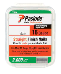 Paslode 1-1/4 in. 16 Ga. Straight Strip Finish Nails Smooth Shank 2,000 pk