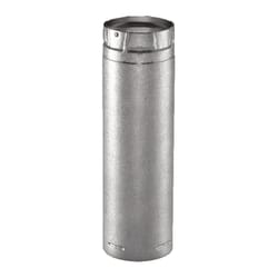 DuraVent 4 in. D X 36 in. L Galvanized Steel Double Wall Stove Pipe