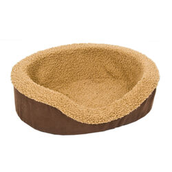 Aspen Pet Assorted Faux Micro Suede Pet Bed 5 in. H X 14 in. W X 17 in. L