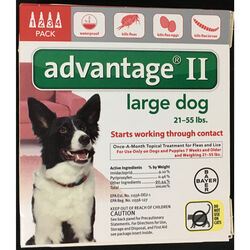 Bayer Advantage II Liquid Dog Flea Drops 4 pk