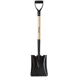 Home Plus Steel blade Wood Handle 8 in. W X 38.5 in. L Transfer Square Point Shovel