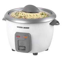 Black and Decker White 6 cups Rice Cooker
