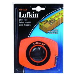 Lufkin 50 ft. L X 0.38 in. W Hi-Viz Tape Rule 1 pk