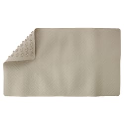 Living Accents 28 in. L X 16 in. W Beige Thermo Plastic Elastomer acre Bath Mat Latex Free