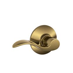 Schlage Accent Antique Brass Brass Passage Lever 2 Grade Right or Left Handed