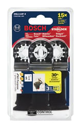 Bosch Starlock 1-1/4 S X 4 in. L Metal Plunge Blade 3 pk