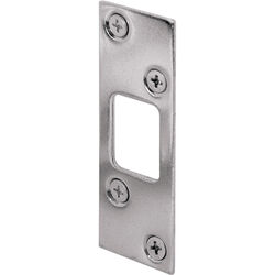 Prime-Line 3.625 in. H X 1.25 in. L Nickel Steel High Security Deadbolt Strike