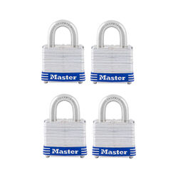 Master Lock 1-5/16 in. H X 1-5/8 in. W X 1-1/2 in. L Laminated Steel Double Locking Padlock 4