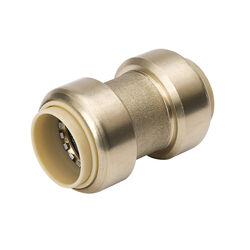 Mueller ProLine 3/8 in. Push T X 3/8 in. D Push Brass Coupling