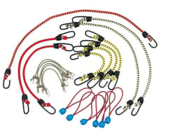 Keeper Assorted Bungee Cord Set 20 in. L X 0.374 in. T 20 pk