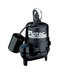 Flotec Professional 1/3 HP 4080 gph Cast Iron Tethered Float Sewage Pump