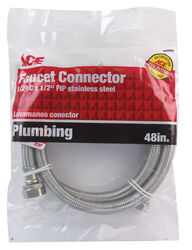 Ace 1/2 in. FIP T X 1/2 in. D FIP 48 in. Braided Stainless Steel Supply Line