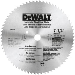DeWalt 7-1/4 in. D X 5/8 in. S Carbide Tipped Circular Saw Blade 68 teeth 1 pk