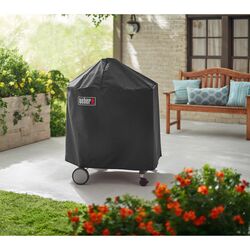 Weber Black Grill Cover For Performer 22 inch charcoal grills with folding