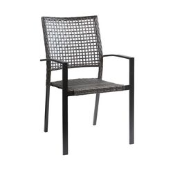 Living Accents Brown Steel Stackable Chair