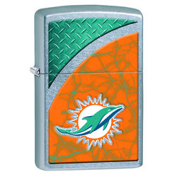 Zippo NFL Multicolored Dolphins Cigarette Lighter 1 pk