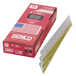 Senco 2 in. 15 Ga. Angled Strip Finish Nails 34 deg Smooth Shank 4000 pk