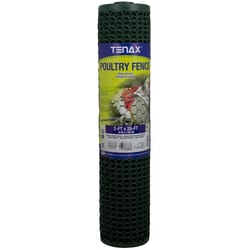 Tenax 2 ft. H X 25 ft. L 20 Ga. Green Poultry Fence