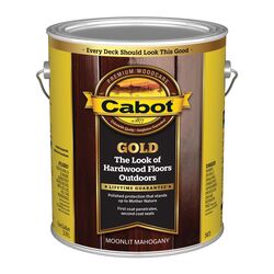 Cabot Gold Transparent Satin 3473 Moonlit Mahogany Oil-Based Natural Oil/Waterborne Hybrid Stain 1 g