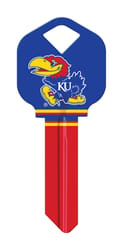 Hillman University of Kansas Painted Key House/Office Universal Key Blank Single For