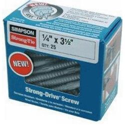 Simpson Strong-Tie Strong-Drive No. 3 S X 3-1/2 in. L Star Hex Head Connector Screw 1.1 lb 25 pk