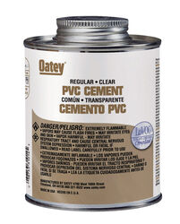 Oatey Clear Cement For PVC 16 oz