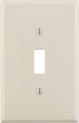 Leviton Almond 1 gang Nylon Toggle Wall Plate 1 pk