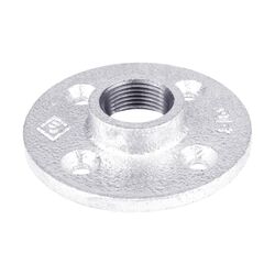 BK Products 1-1/2 in. FPT T Galvanized Malleable Iron Floor Flange